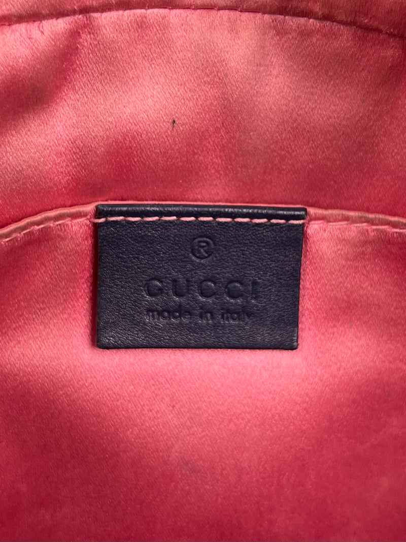 Gucci marmont Denim bag/pearls