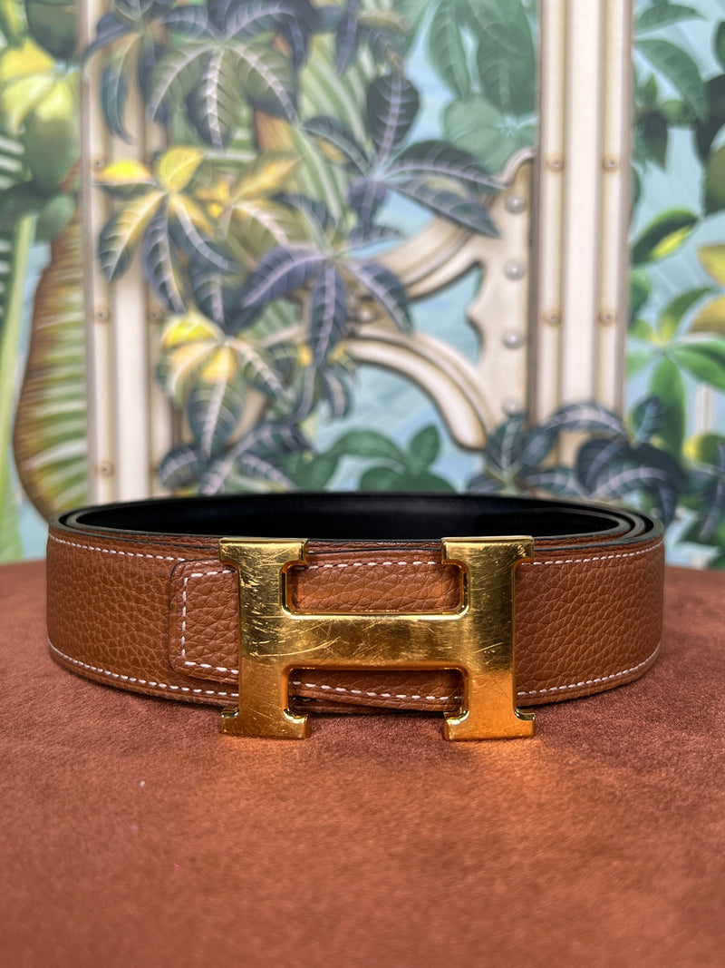 Hermés reversible belt black/brown