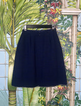 Chanel navy tweed set 2000s