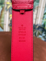 Gucci  interlocking G red belt