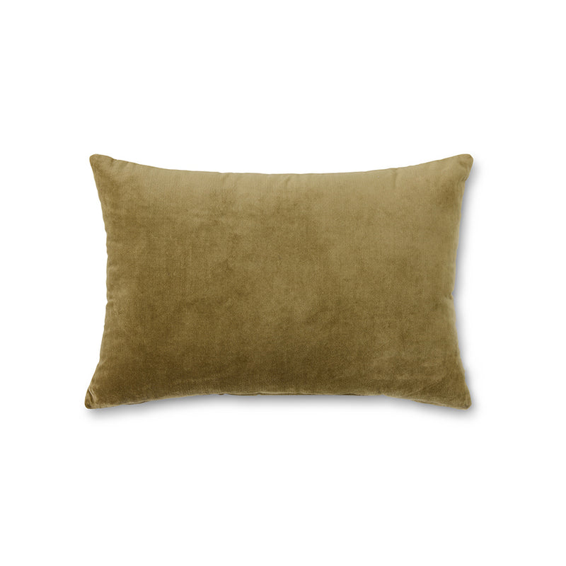 HKliving velvet cushion army green