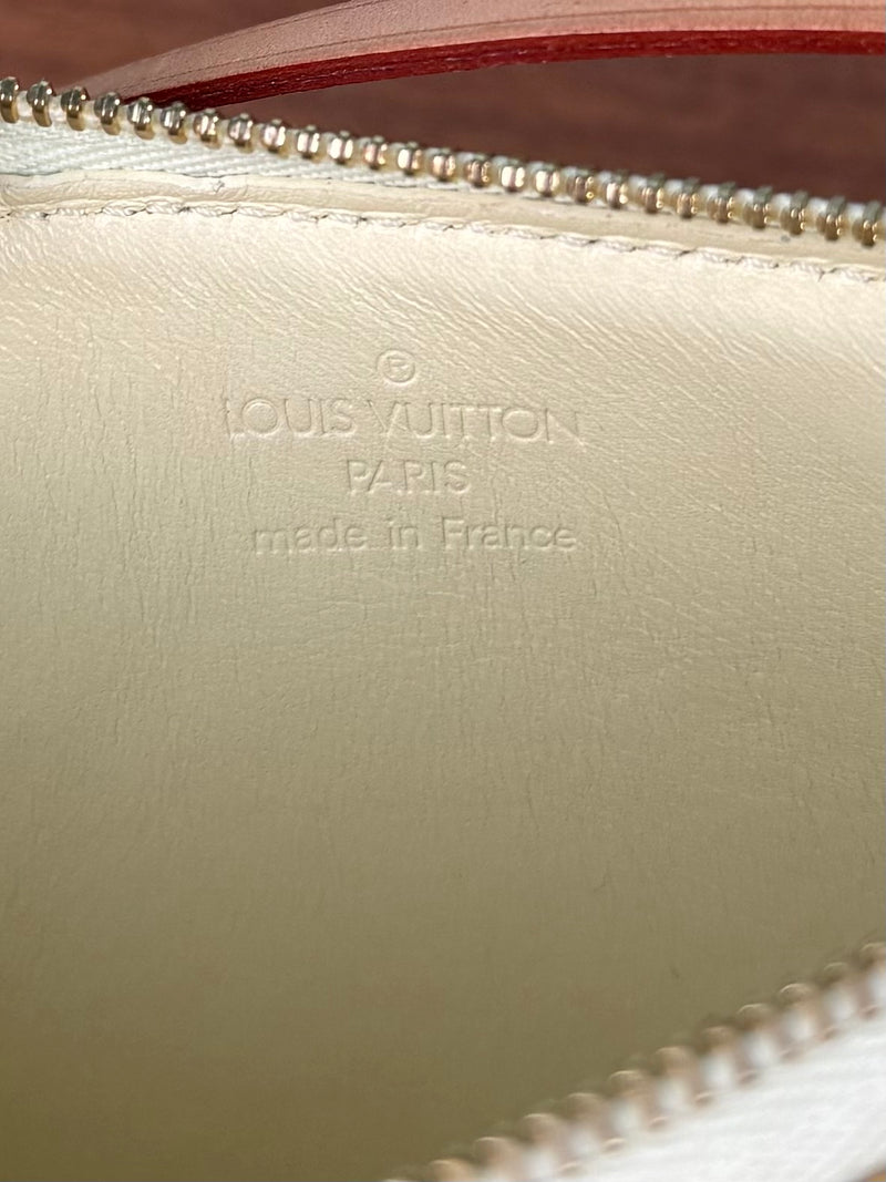 Louis Vuitton monogram vernis Lexington accessory pouch bag yellow