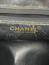 Chanel medallion tote caviar  black