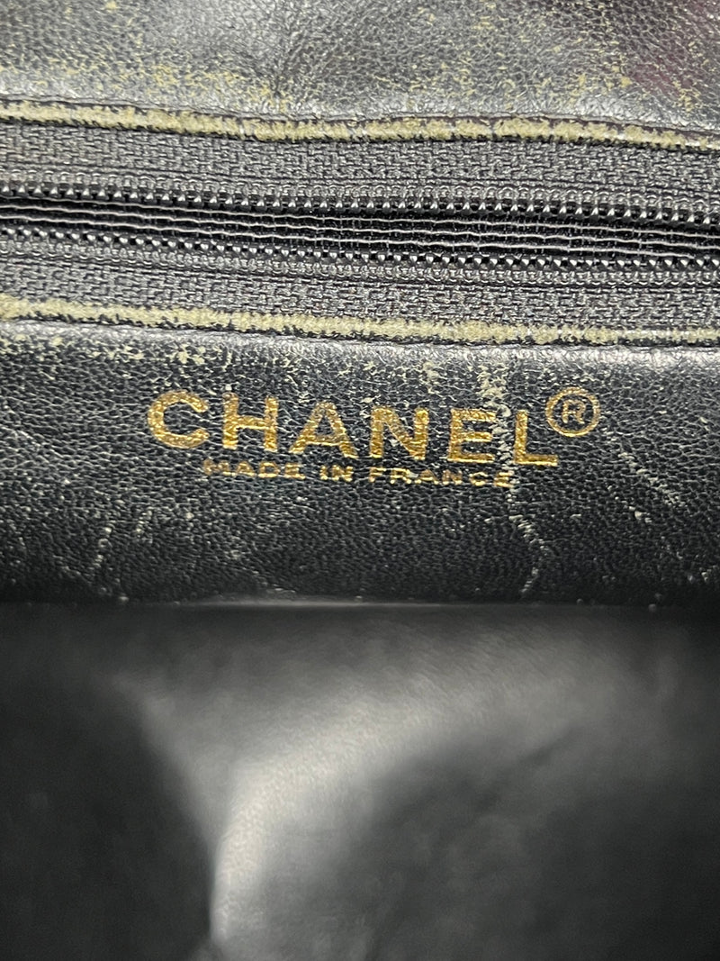 Chanel medallion tote caviar  black