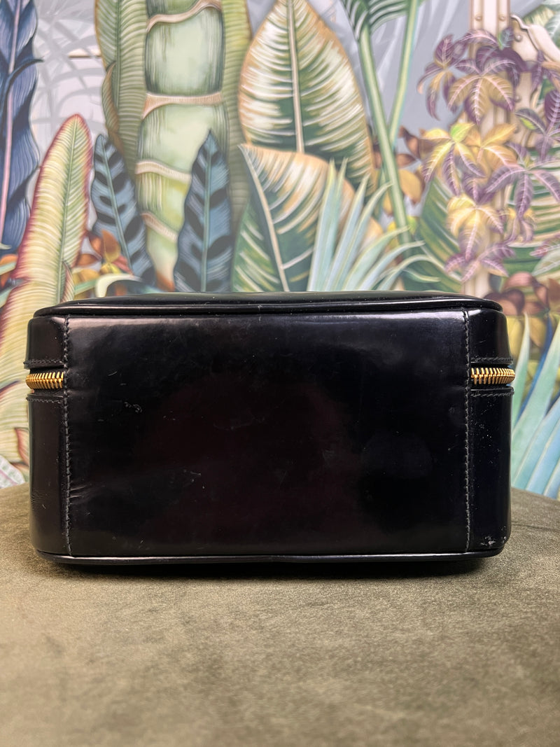 Gucci Box Patent Leather Bamboo bag