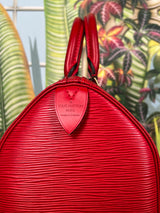 Louis Vuitton speedy 30 Epi red