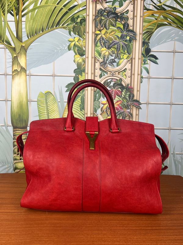 Yves Saint laurent Cabas Y-line bag red