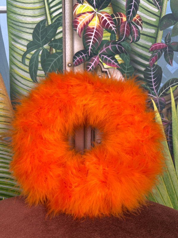 Orange Feather wreath small