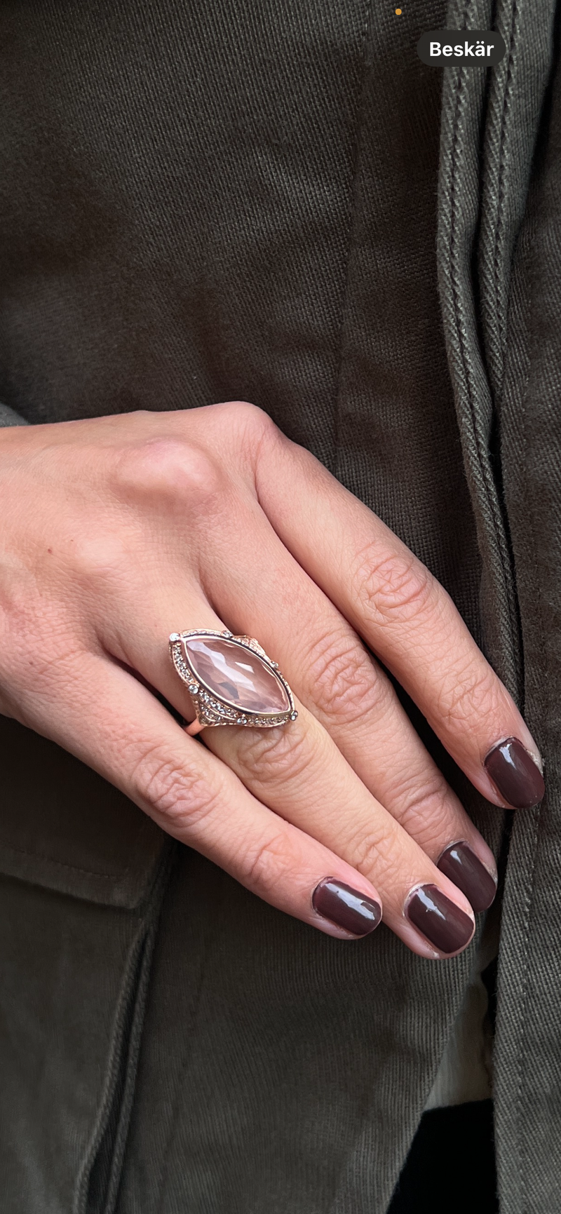 Thomas sabo cocktail ring pink lotus – A Piece Lux