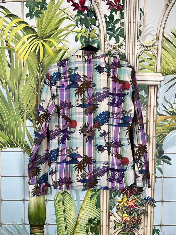 Gucci aloha long sleeved shirt palms
