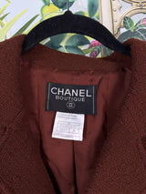 Chanel Vintage Tweed Set Brown Fall 1998's collection