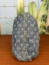 Louis Vuitton monogram denim pleaty bag