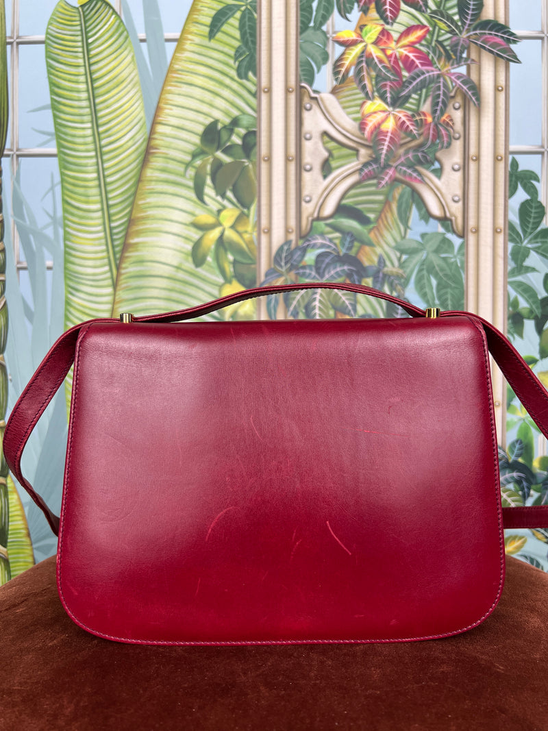 Gucci vintage red leather bag