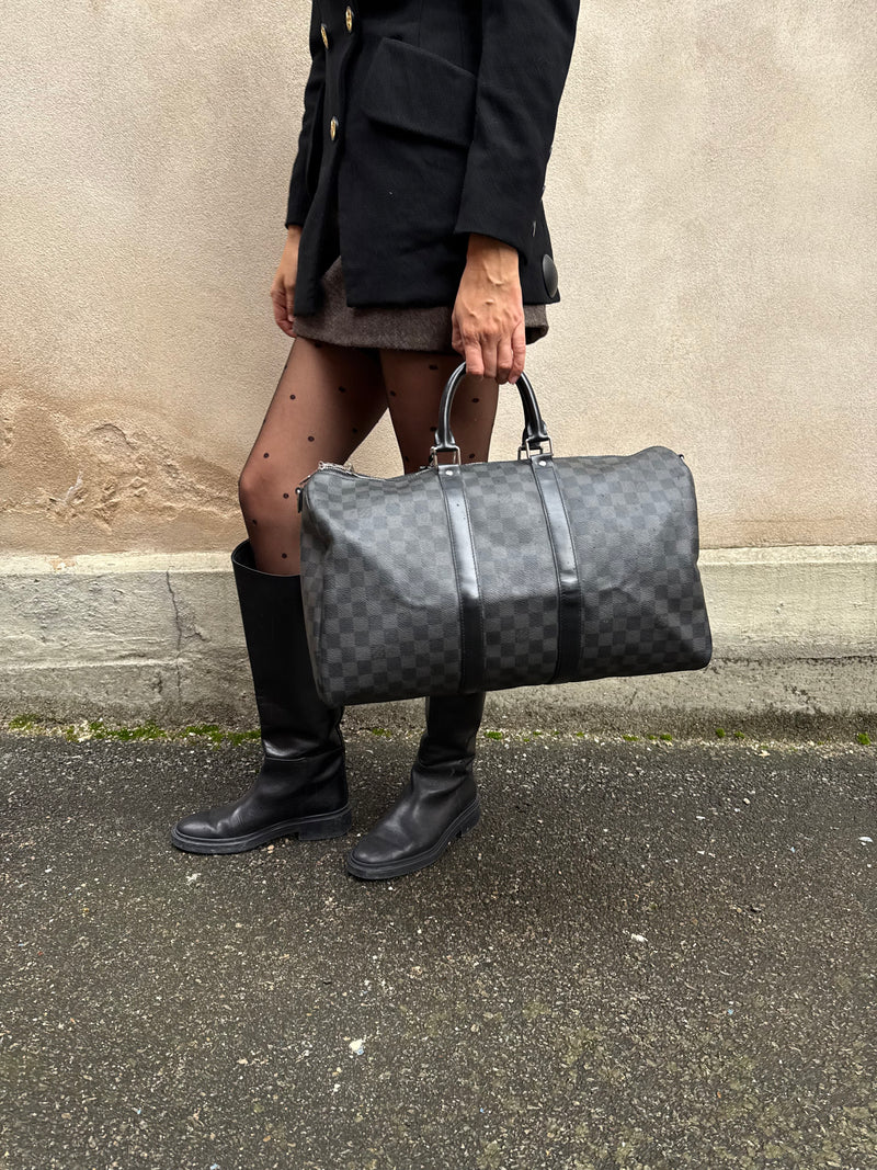 Louis Vuitton Keepall 45, Damier Graphite