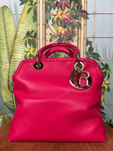 Christian Dior Granville pink leather bag