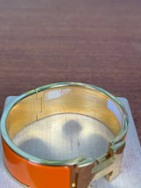 Hermès Clic Clac H Bracelet orange, gold