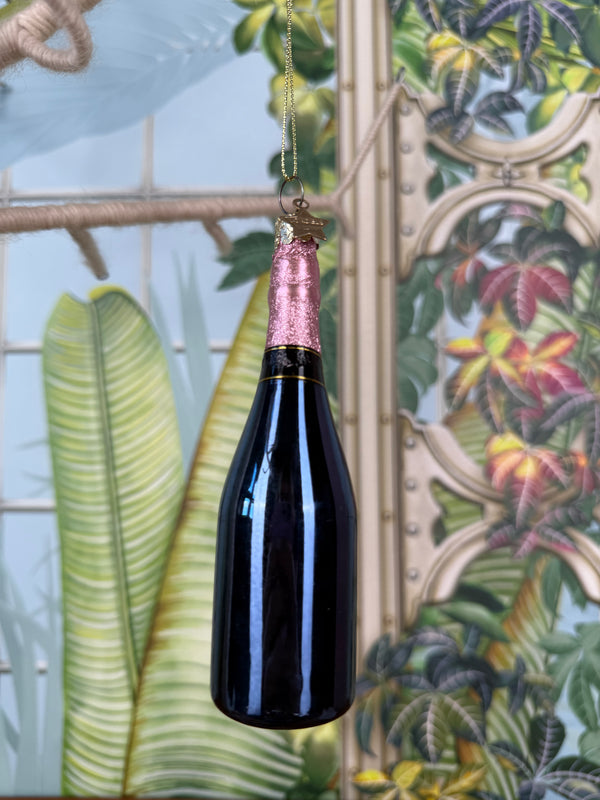 Vondels glass champagne bottle