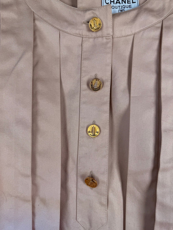 Chanel vintage dress beige