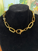 Louis Vuitton My Lv Chain pearls necklace