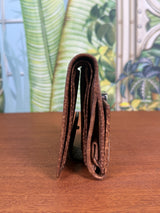 Gucci GG canvas brown vintage wallet
