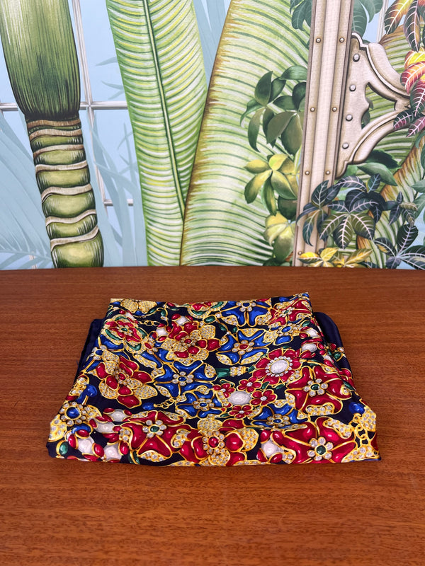 Chanel scarf blue/multicolor