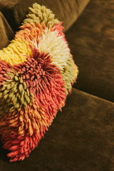 Fluffy rag cushion