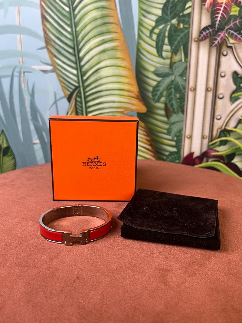 Hermés bracelet click H red
