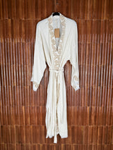 Amca linen mix kaftan Hestia brown