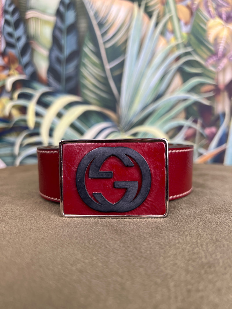 Gucci Vintage belt red