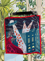 Hermès scarf 2017 green red space shopping au faubourg scarf