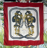 Hermès scarf brides de gala red