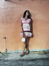 Self portrait lace dress pink