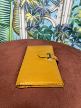 Hermés béarn wallet yellow