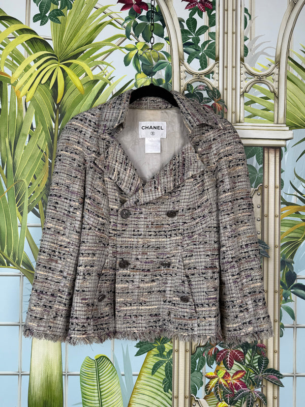 Chanel tweed blazer multicolor 2008 spring collection