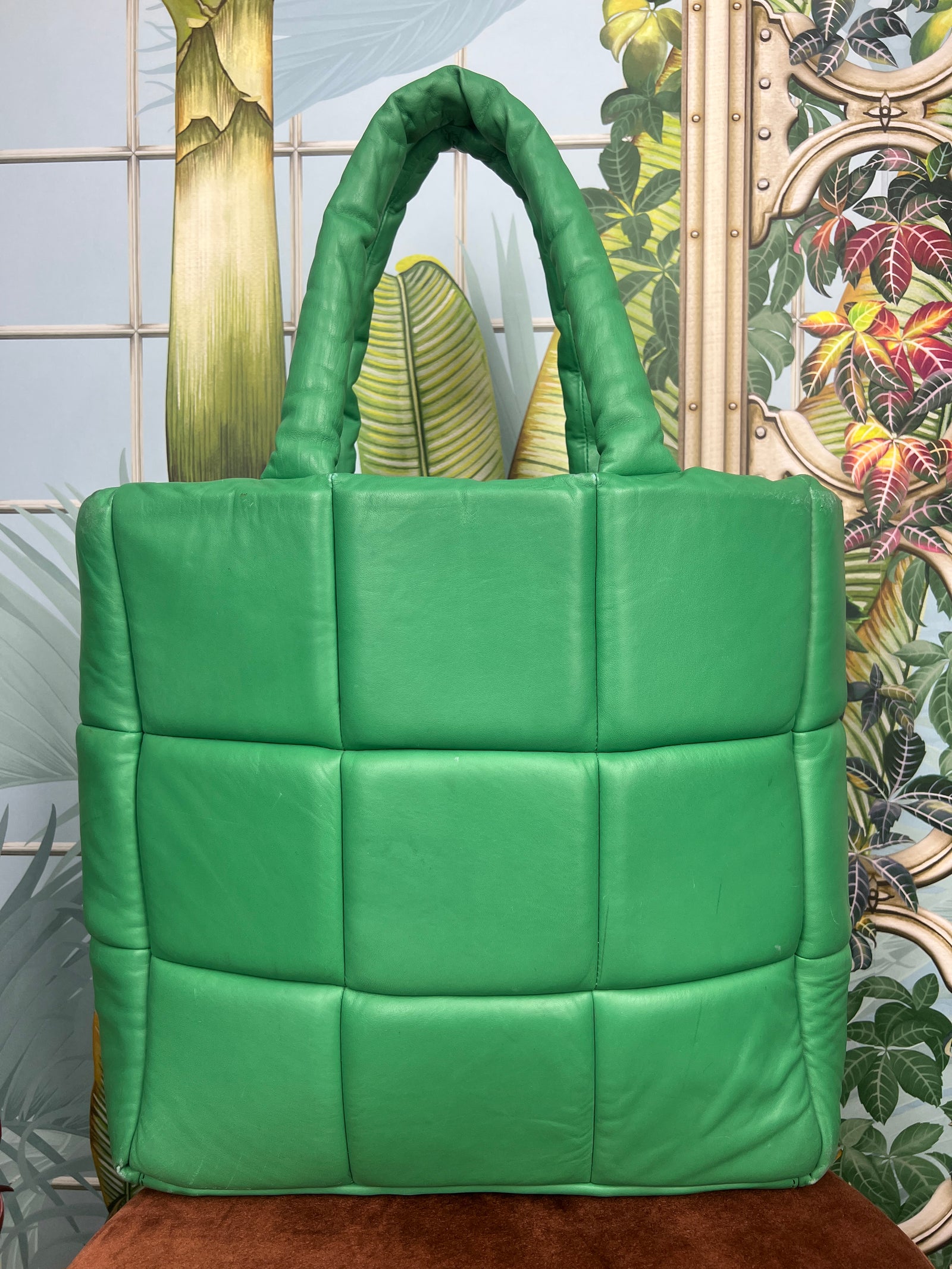 Stand studio Large puffy bag green – A Piece Lux