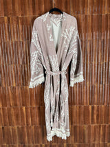 Amca cotton kaftan corallium reef