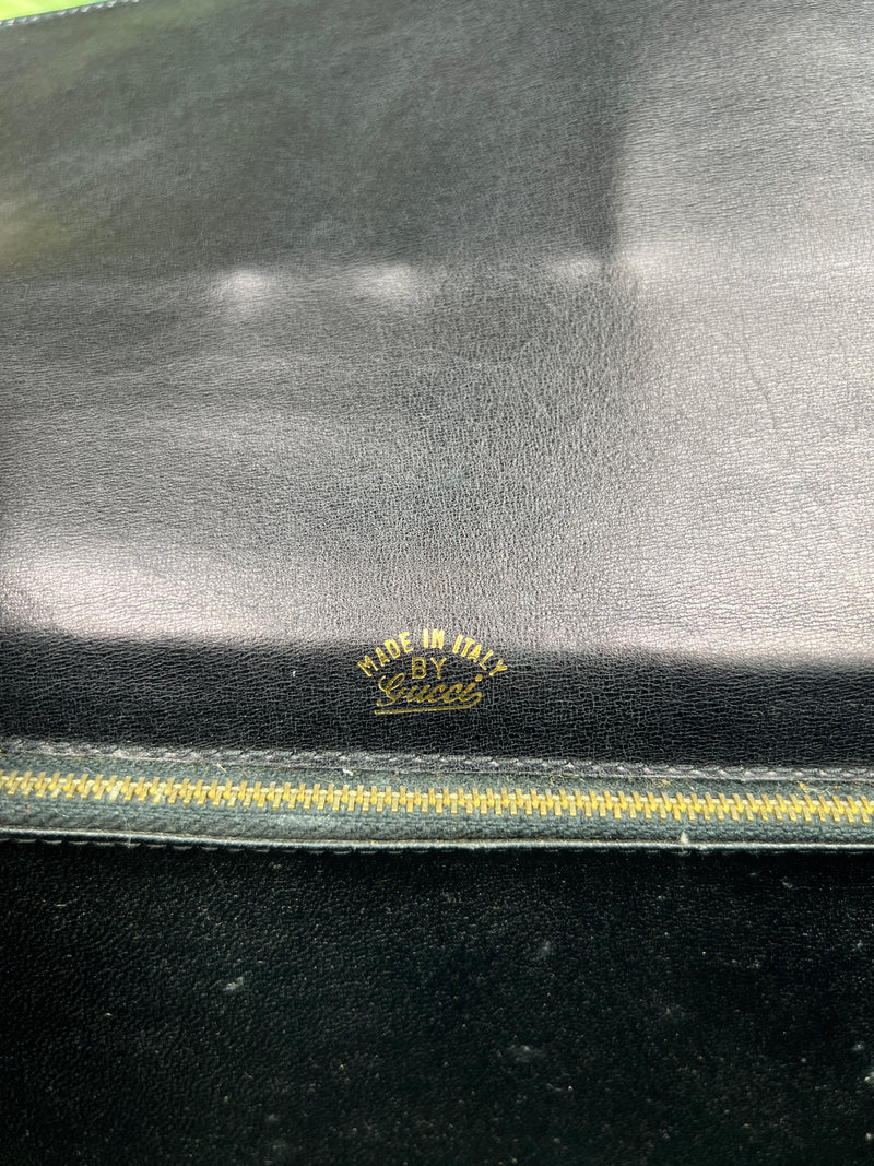 Gucci vintage GG box bag black