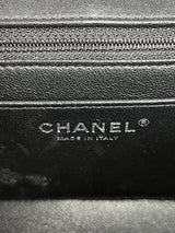 Chanel mini flap bag lambskin, silver hardware