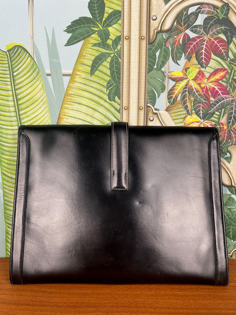 Hermés jige GM leather clutch