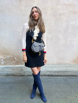 Christian Dior saddle bag blue