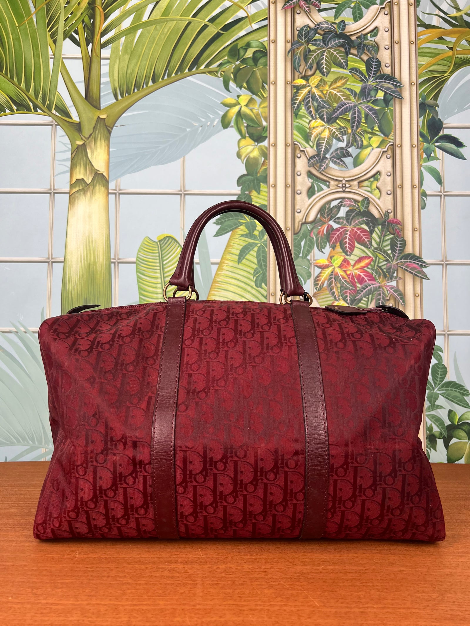 Christian Dior SPORTS ボストンバッグ 赤　ヴィンテージ Christian Dior Boston bag wine red monogram – A Piece Lux
