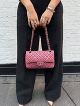 Chanel Double Flap Bag medium old pink