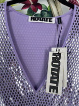 Rotate Sierna purple glitter dress