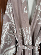 Amca cotton kaftan corallium reef