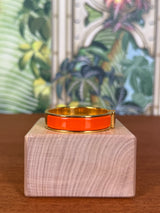 Hermès Clic H Bracelet orange/gold