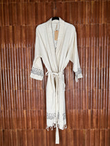 Amca linen mix kaftan bloom