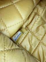 Chanel timeless yellow quilted cutch