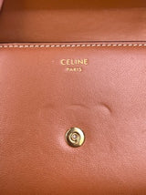 Céline Triumph leather wallet brown