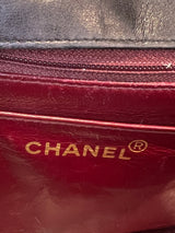 Chanel flap matelasse brown with black hardware rare find