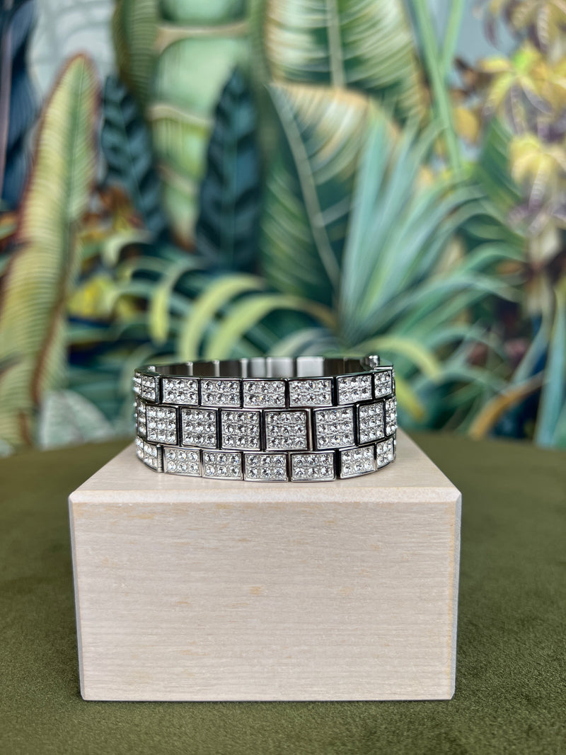 Dolce & Gabbana crystal bracelet/ watch
